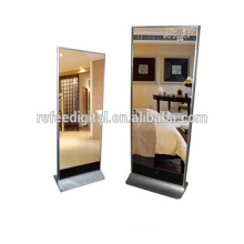 32inch floor stand digital signage totem , network mirror kiosk totem with CMS